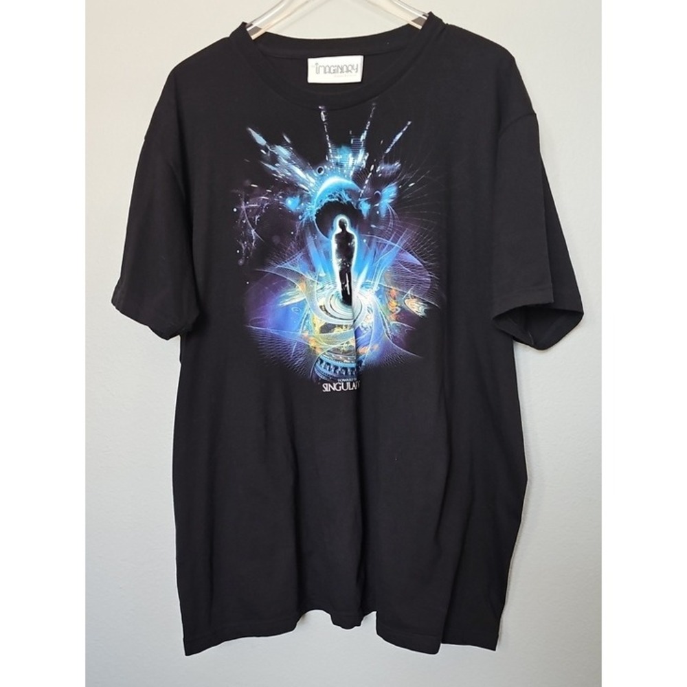 Imaginary Foundation Toward the Singularity Graphic Tee Cosmic Black XXL